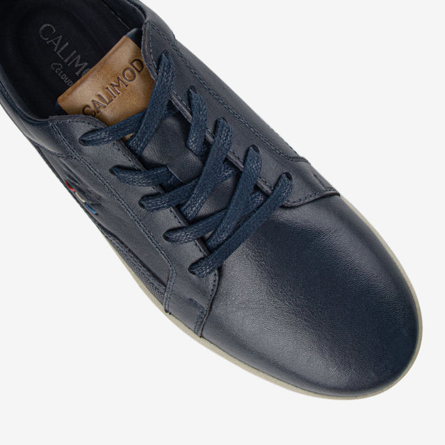 Zapatilla De Cuero Azul 1UIR001