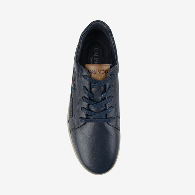 Zapatilla De Cuero Azul 1UIR001