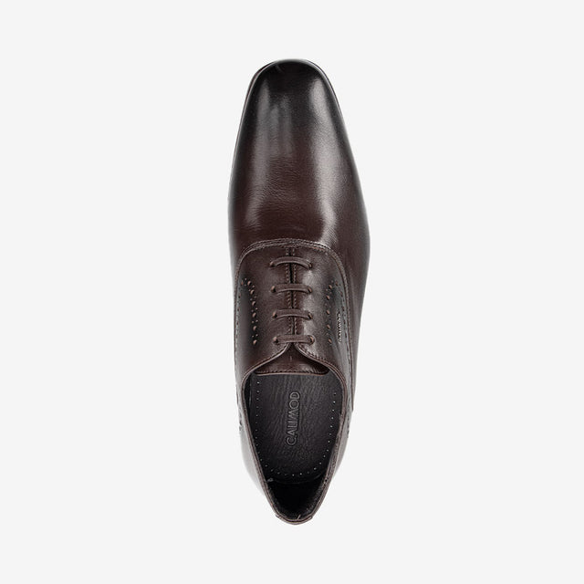 Zapato De Vestir Elegante Café # 1 1VEV003