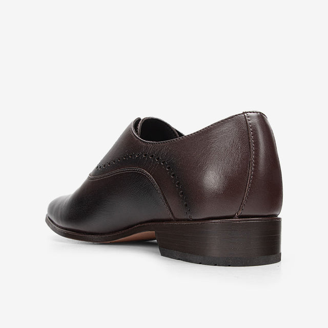 Zapato De Vestir Elegante Café # 1 1VEV003