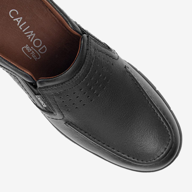 Mocasín Casual Negro 1CZL002