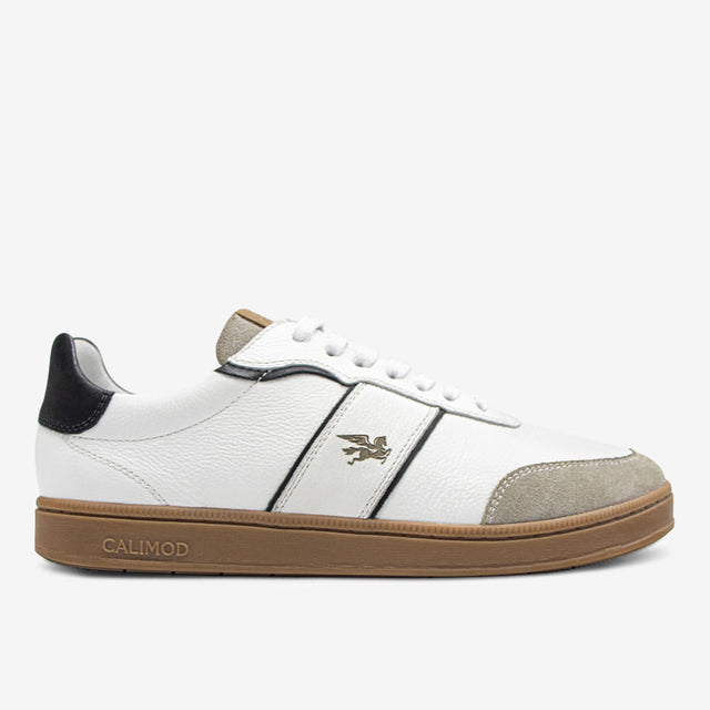 Zapatilla De Cuero Blanco 1UIS001