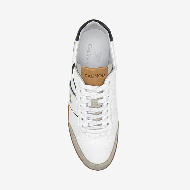 Zapatilla De Cuero Blanco 1UIS001