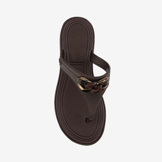 Sandalia Flip Flop Marron 2GDD78