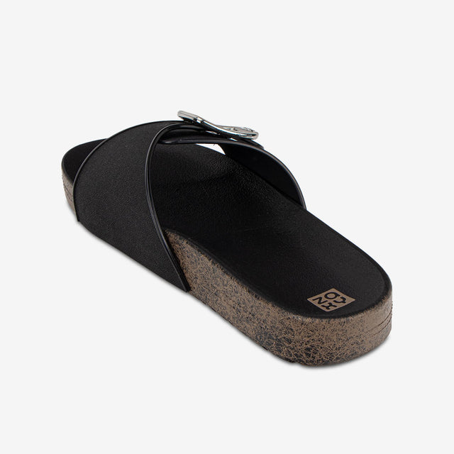 Sandalia Flat Mujer Negro 2GZC14