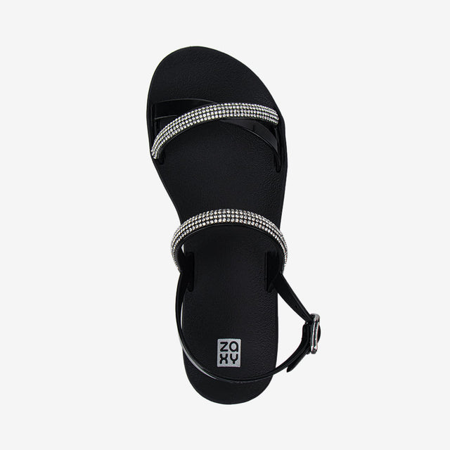 Sandalia Flats Negro 2GZE18