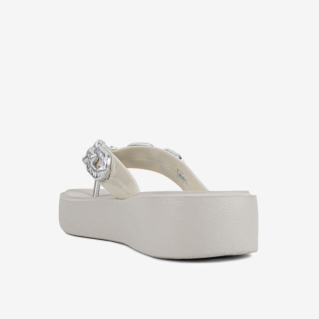 Sandalia Flip Flop Hueso 2GZH54