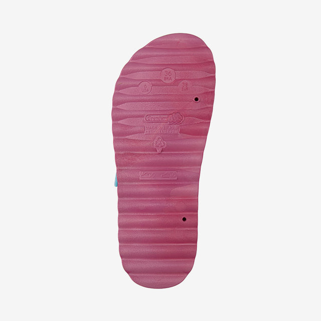 Sandalia Slider Intensamente Rosa/Celeste 2IOA96