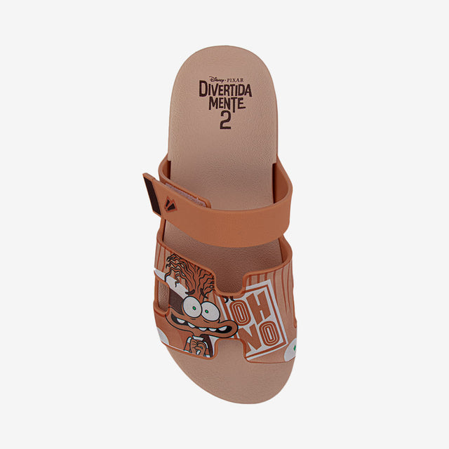 Sandalia Slider Intensamente Beige/Naranja 2IOA96