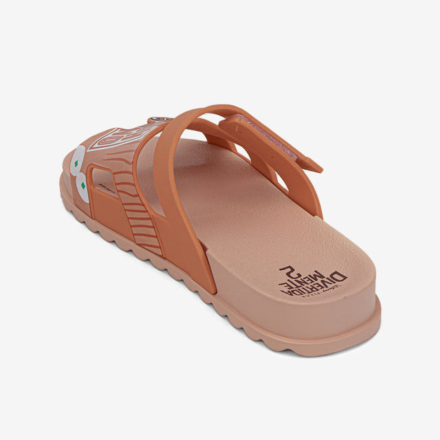 Sandalia Slider Intensamente Beige/Naranja 2IOA96