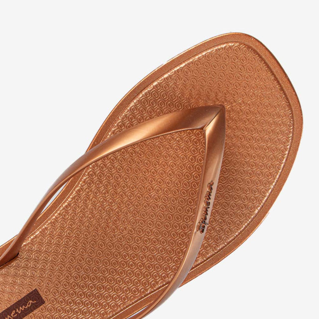 Sandalia Flip Flop Bronce Metalizado 2IPE02