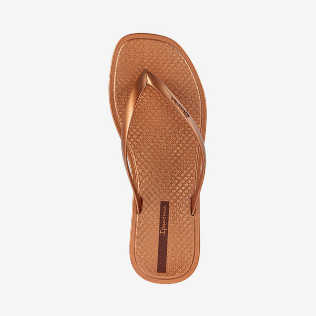 Sandalia Flip Flop Bronce Metalizado 2IPE02
