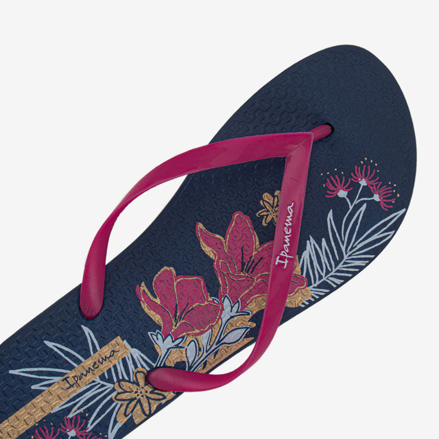 Sandalia Flip Flop De Mujer Azul/Rosado 2IPK36