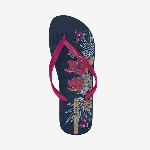 Sandalia Flip Flop De Mujer Azul/Rosado 2IPK36