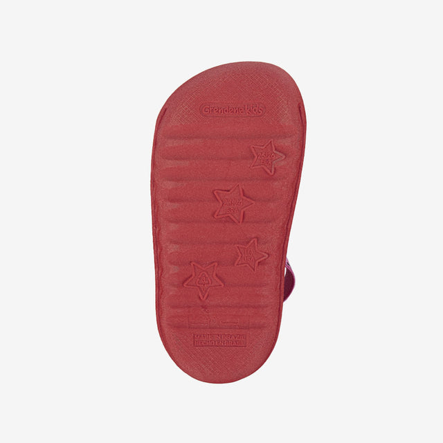 Sandalia Flats Minnie Rojo/Bronce 2MMD93