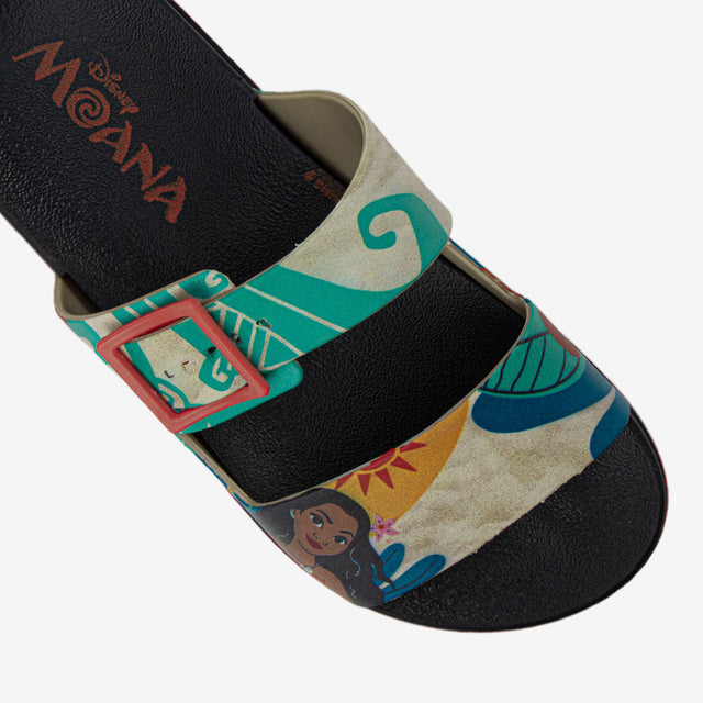 Sandalia Slider Moana Negro/Beige 2MOA30