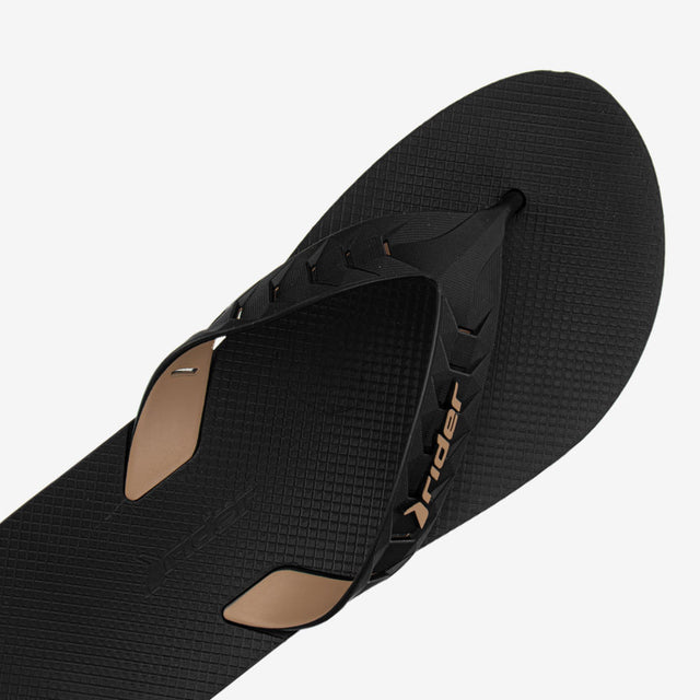Sandalia Flip Flop Negro/Beige 2RDC30