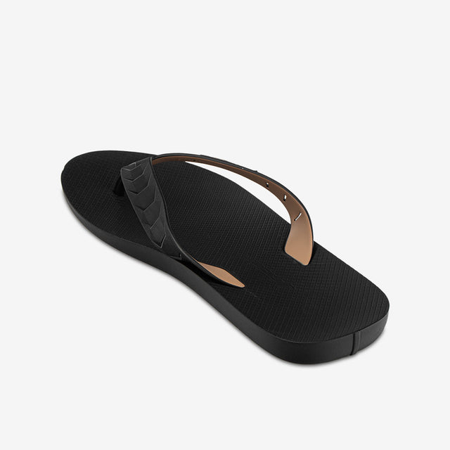 Sandalia Flip Flop Negro/Beige 2RDC30
