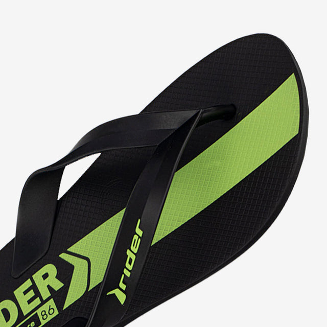 Sandalia Flip Flop Negro/Verde 2RDG18
