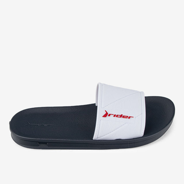 Sandalia Slider De Hombre Negro/Blanco 2RDG78