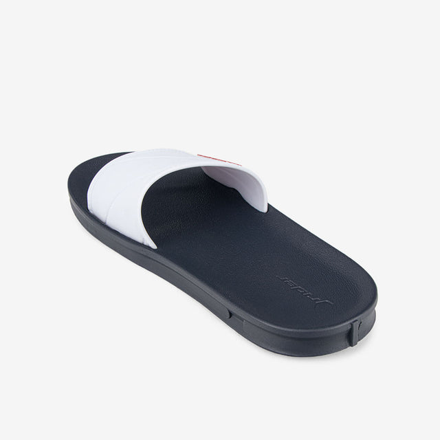 Sandalia Slider De Hombre Negro/Blanco 2RDG78