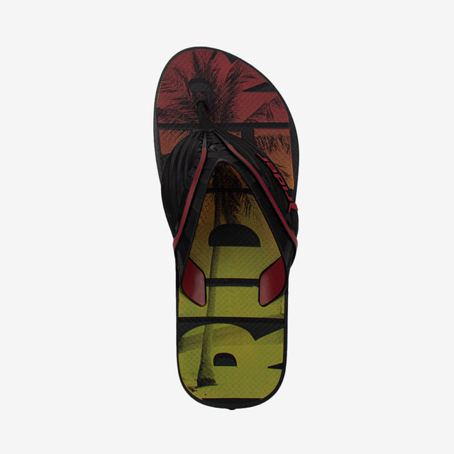 Sandalia Flip Flop De Hombre Gris/Rojo 2RDJ72
