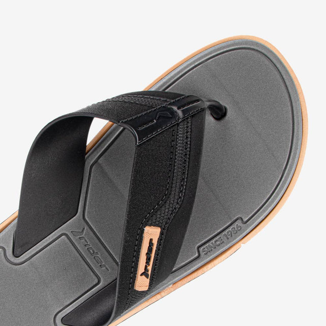 Sandalia Flip Flop De Hombre Beige/Negro 2RDK72