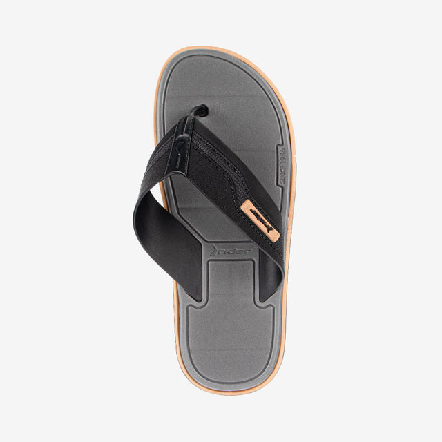 Sandalia Flip Flop De Hombre Beige/Negro 2RDK72