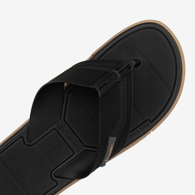 Sandalia Flip Flop De Hombre Negro/Beige 2RDK72