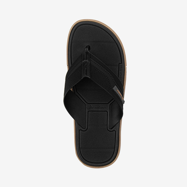 Sandalia Flip Flop De Hombre Negro/Beige 2RDK72