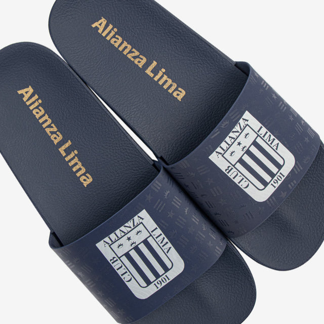 Sandalia Alianza Lima Slide Azul/Blanco 2RDL55