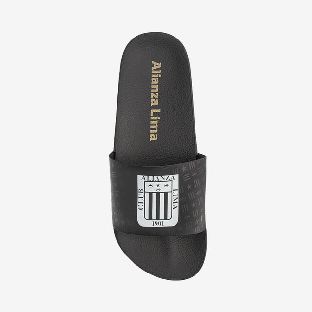 Sandalia Slide Alianza Lima Negro/Blanco 2RDL55