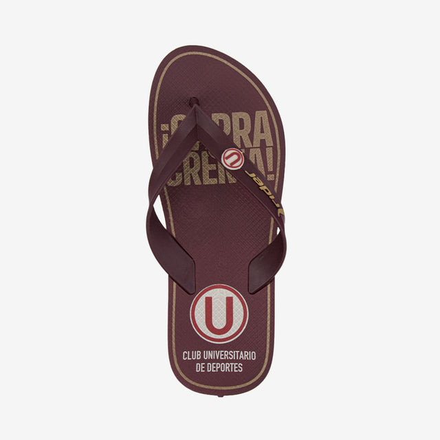 Sandalia Universitario Flip Flop Bordo 2RDU86