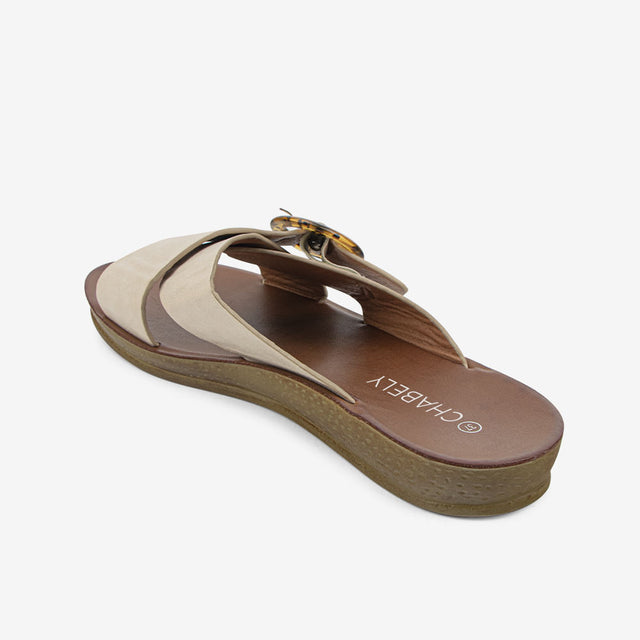 Sandalia Flat Beige 2YS545