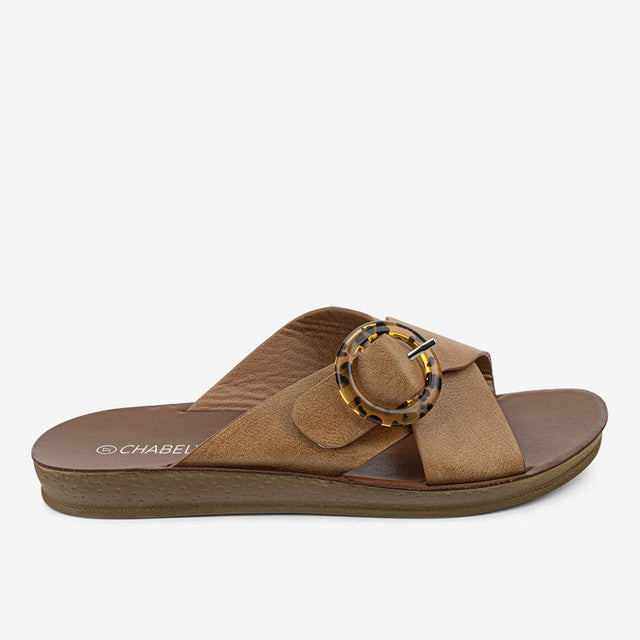 Sandalia Flat Camel 2YS545