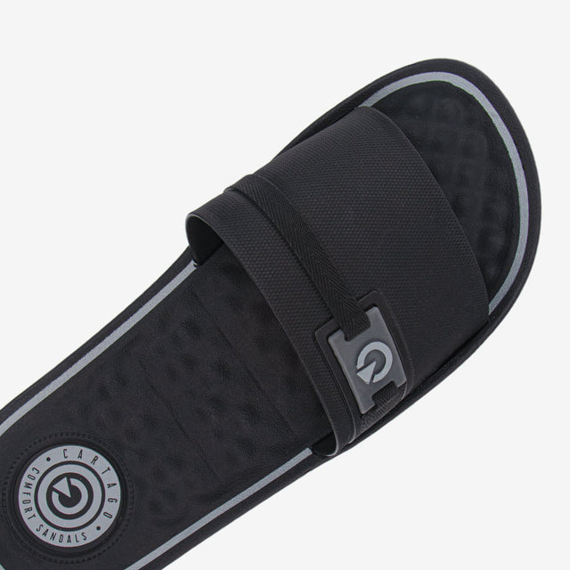 Sandalia Slider Negro/Gris 2GCI93