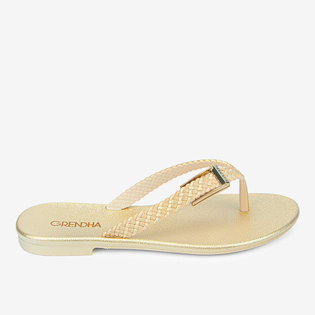 Sandalias Mujer Oro Metalizado 2GDO47