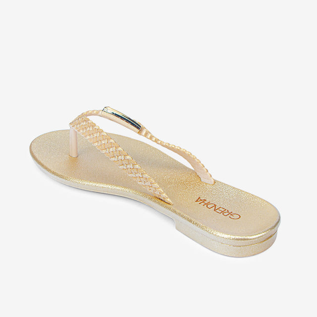 Sandalias Mujer Oro Metalizado 2GDO47