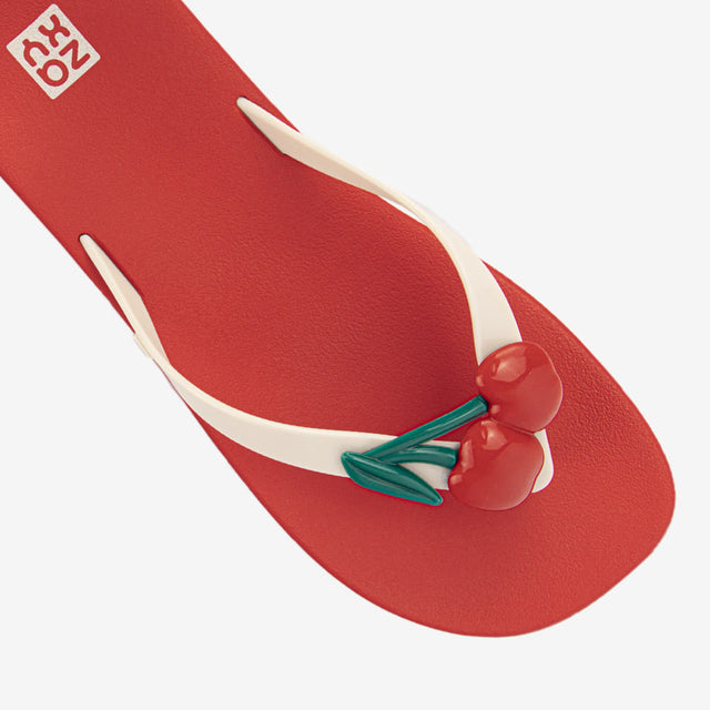 Sandalias Mujer Rojo/Hueso 2GZZ35
