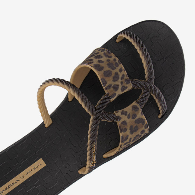 Sandalia Flip Flop De Mujer Negro 2IPE41