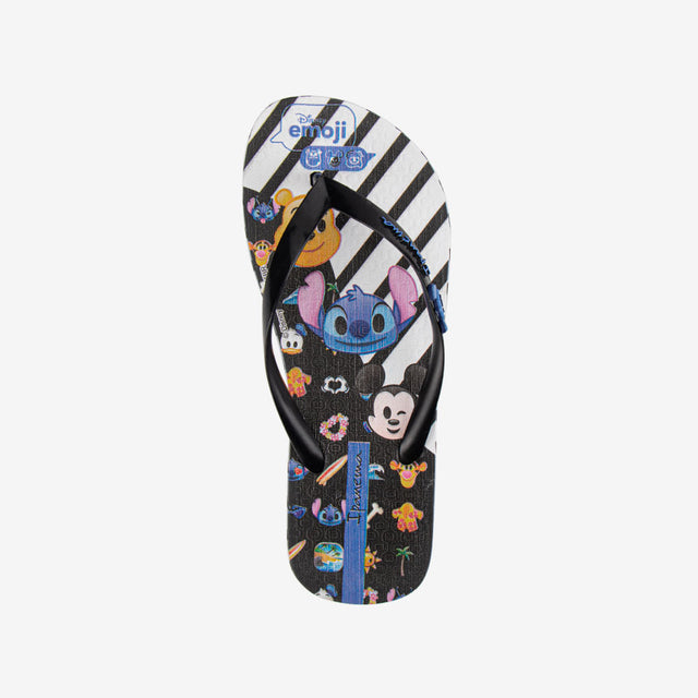 Sandalia Flip Flop De Niña Blanco/Negro 2PJC19