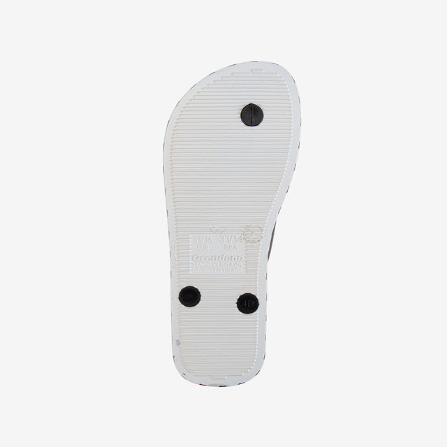 Sandalia Flip Flop De Niña Blanco/Negro 2PJC19