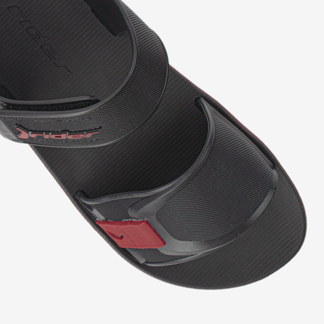 Sandalia Flip Flop De niño Negro/Rojo 2RDF54