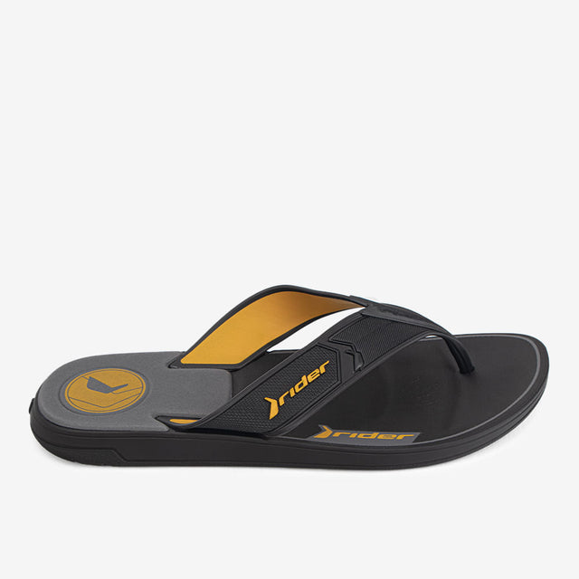 Sandalia Flip Flop Negro/Amarillo 2RDF99