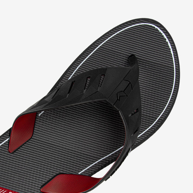 Sandalias Hombre Negro/Rojo 2RDM05