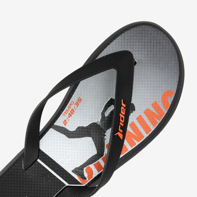 Sandalias Hombre Negro/Naranja 2RDR28