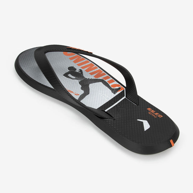 Sandalias Hombre Negro/Naranja 2RDR28