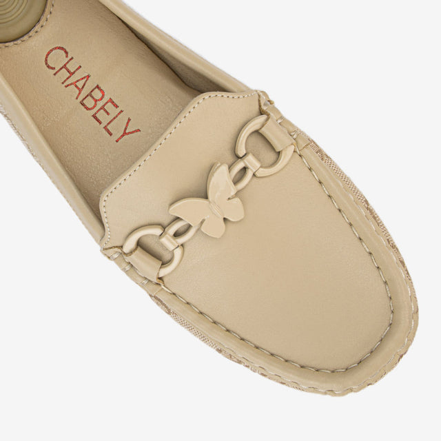 Mocasín Dama Beige 2YM035