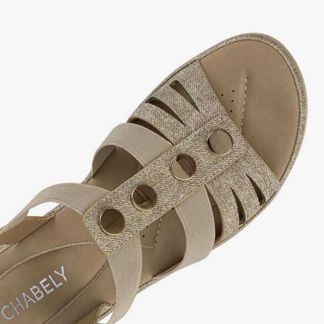 Sandalia De Mujer Beige 2YS515