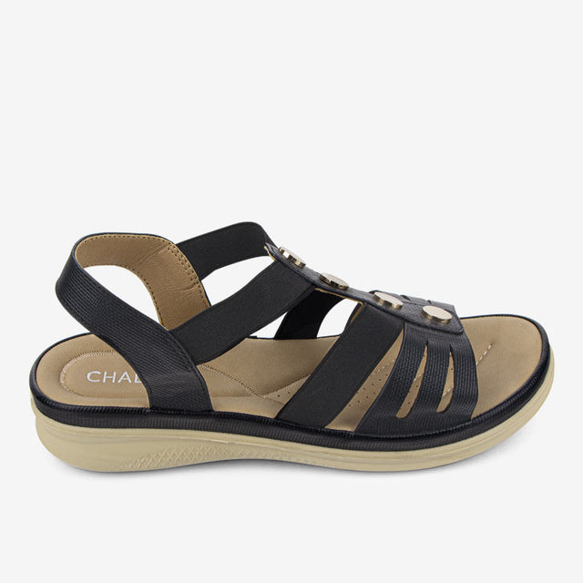 Sandalia De Mujer Negro 2YS515
